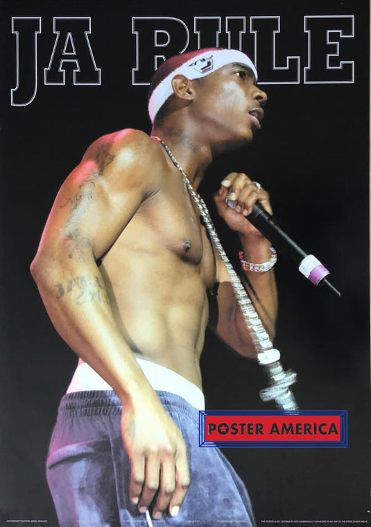 Ja Rule Live On Stage Vintage Uk Import Rap Poster 24 X 34 Posters Prints & Visual Artwork
