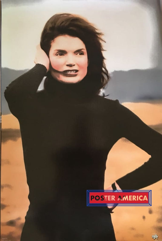 Jackie Kennedy On Beach 1985 Uk Import Poster 24 X 36 Vintage Poster