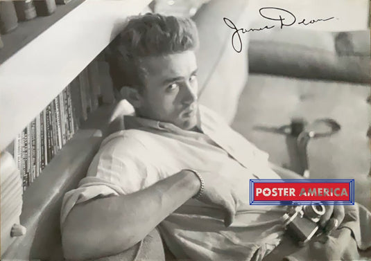 James Dean Holding A Camera Vintage Poster 24 X 36