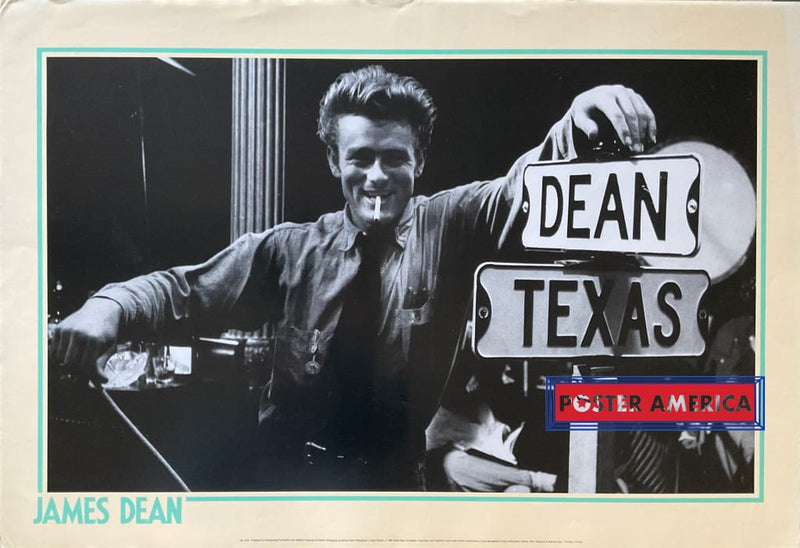 Load image into Gallery viewer, James Dean Next To Texas Sign Vintage Poster 24 X 35 Vintage Poster
