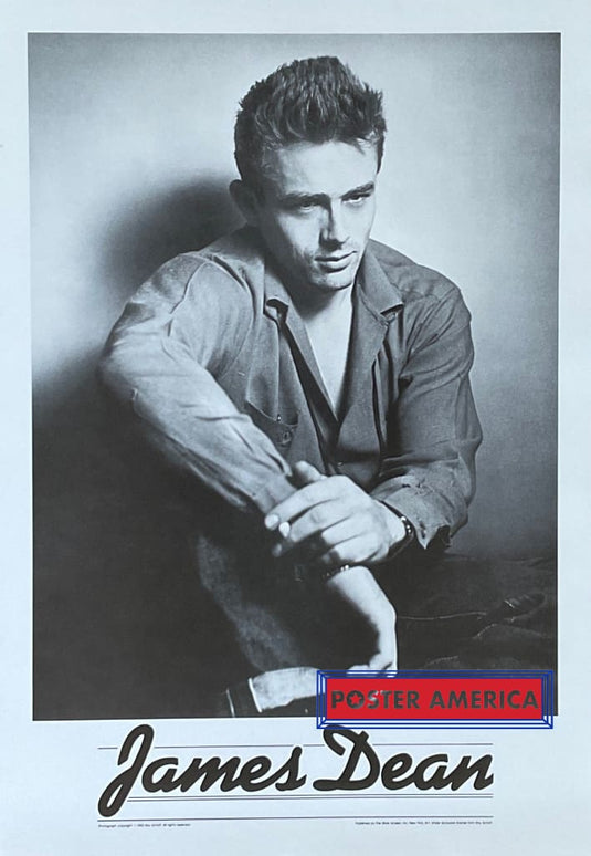 James Dean Vintage Black & White Portrait Shot Poster 16 X 23 Vintage Poster