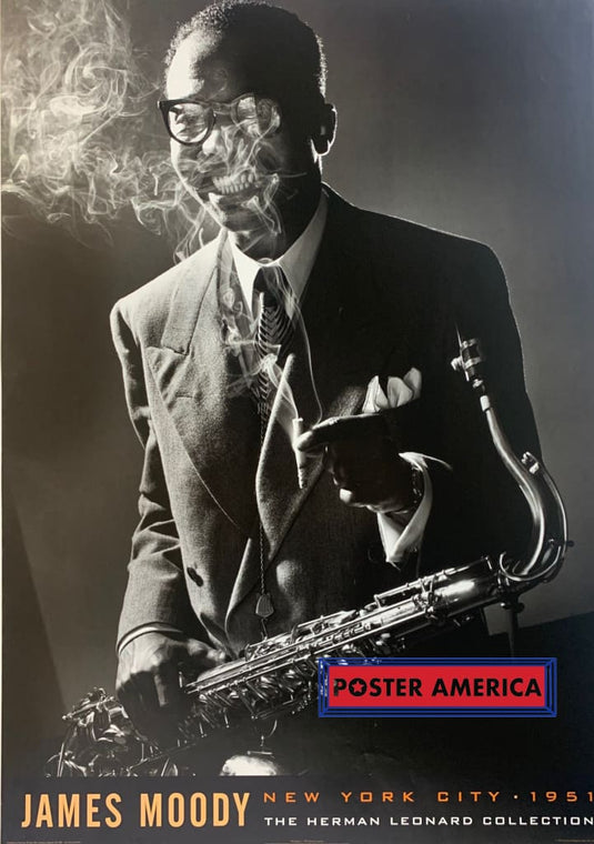 James Moody Herman Leonard Collection New York City 1951 Rare 1999 Vintage Jazz Poster 24 X 34
