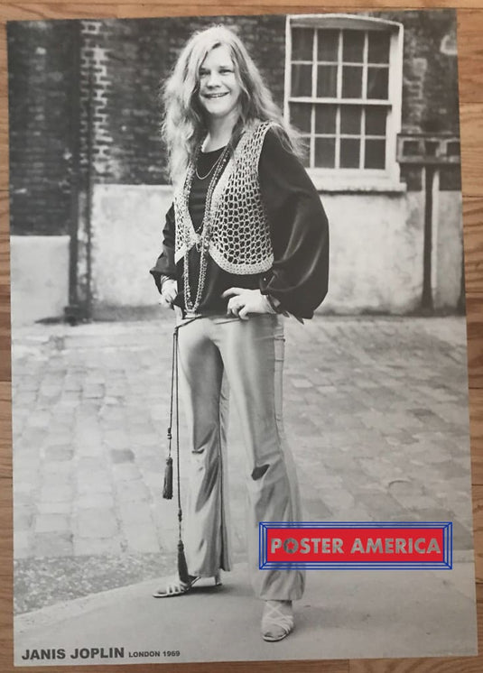 Janice Joplin London 1968 Poster 24 X 33