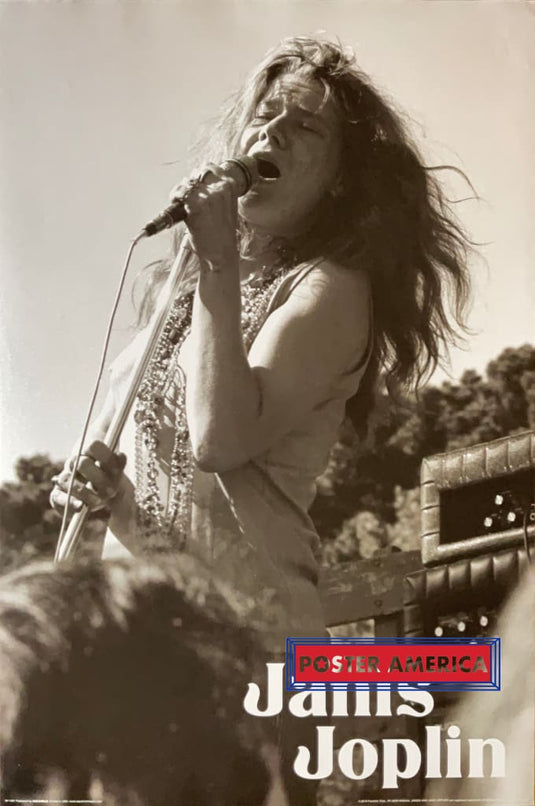 Janis Joplin Live On Stage Music Poster 24 X 36