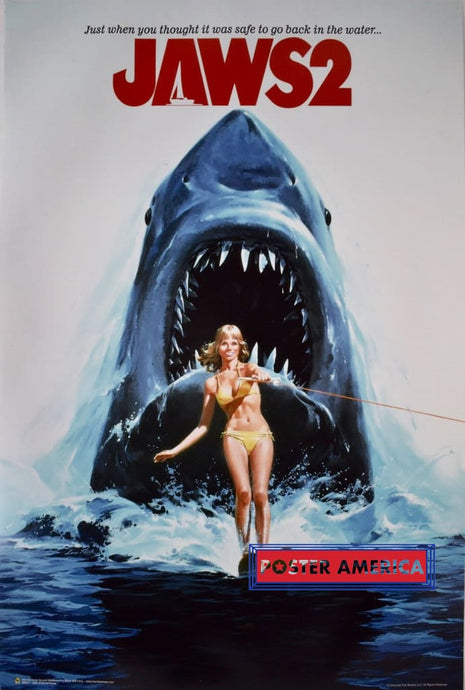 Jaws 2 Teeth And Skis Poster 24X36