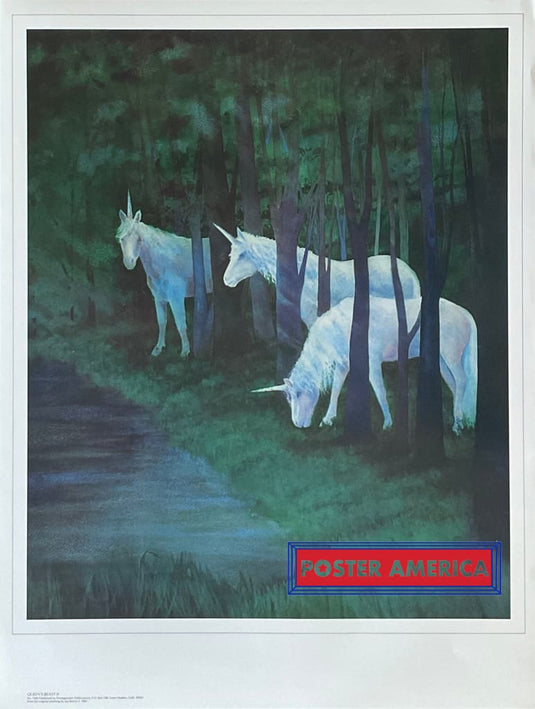 Jay Burch Queens Beast Ii 1982 Vintage Art Print 19 X 25 Posters Prints & Visual Artwork