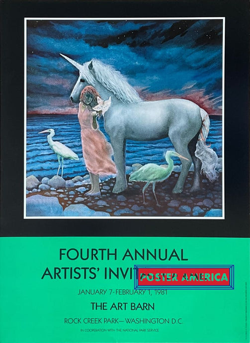 Jay Burch The Red Ribbon Artists Invitational Promotional Art Print 19 X 26 Posters Prints & Visual