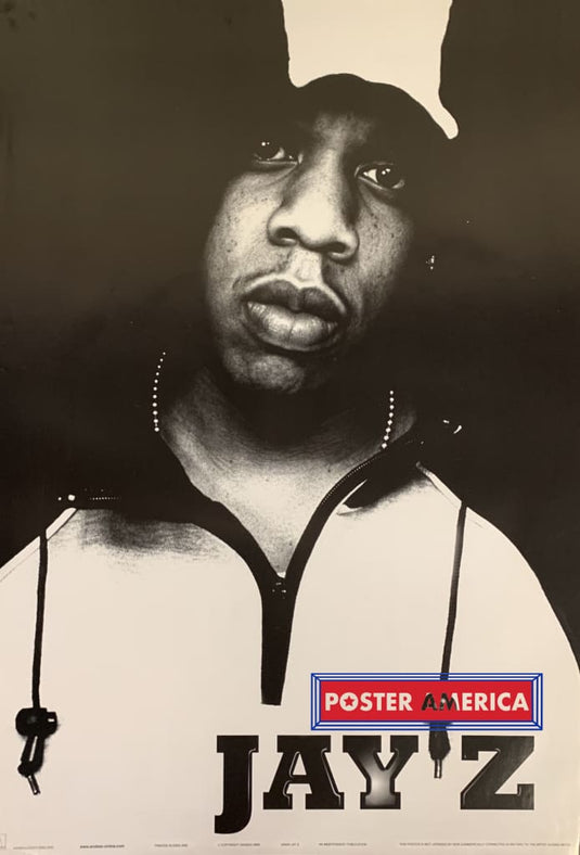 Jay Z With Hoodie Poster 24 X 34