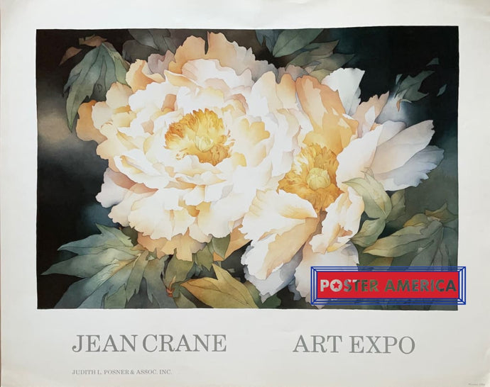 Jean Crane Art Expo Flower Vintage 1984 Print 24 X 30 Vintage Poster
