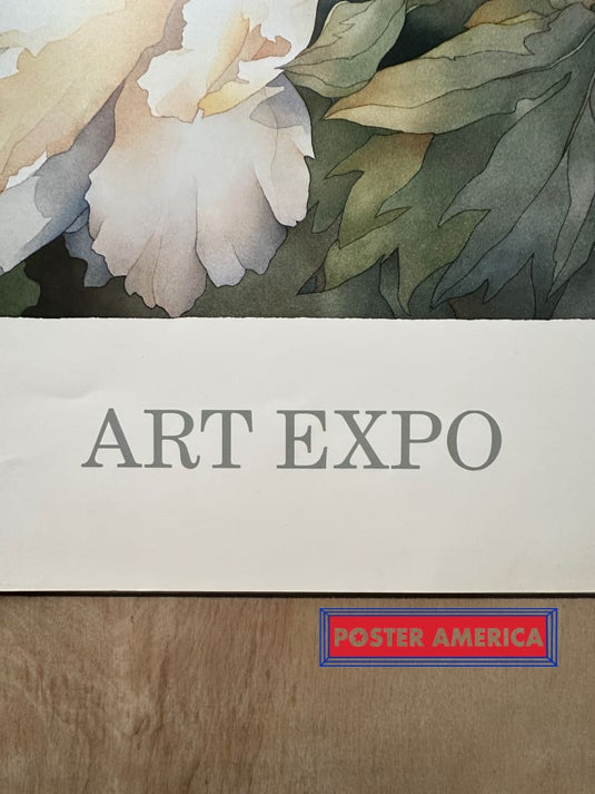 Jean Crane Art Expo Flower Vintage 1984 Print 24 X 30 Vintage Poster