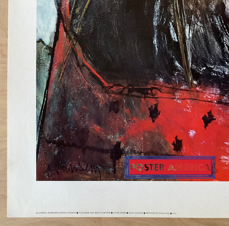 Load image into Gallery viewer, Jean Jansem Le Picador Vintage Uk Import Art Print 21.5 X 35.5 Fine
