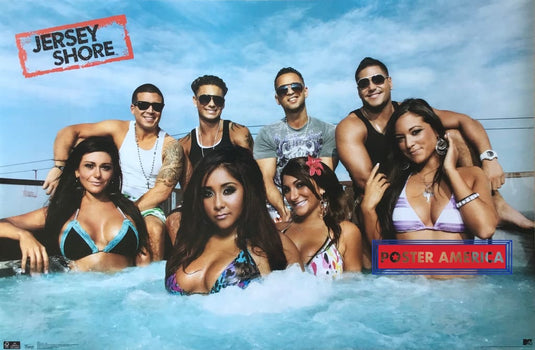 Jersey Shore Full Cast In The Jacuzzi Poster 22.5 X 34 Posters Prints & Visual Artwork