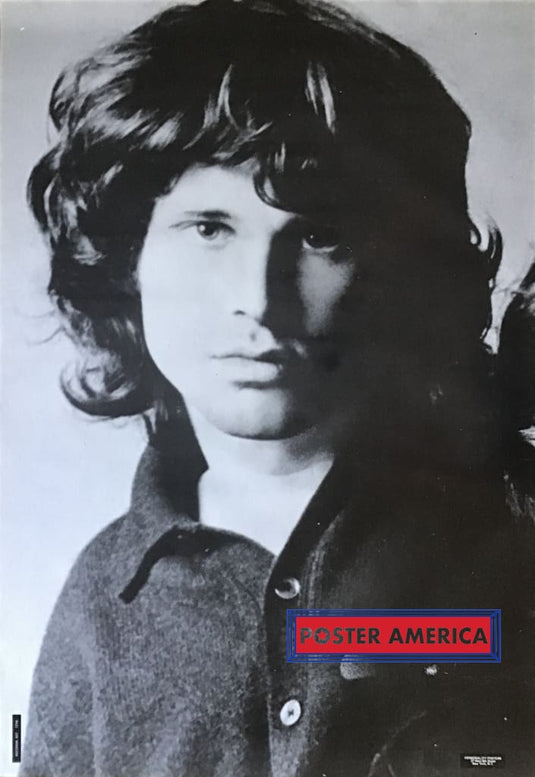 Jim Morrison Black And White Headshot Poster 26.5 X 38