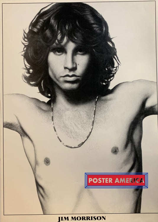 Jim Morrison Black & White Sketch By Alison Brannigan Poster 24 X 34