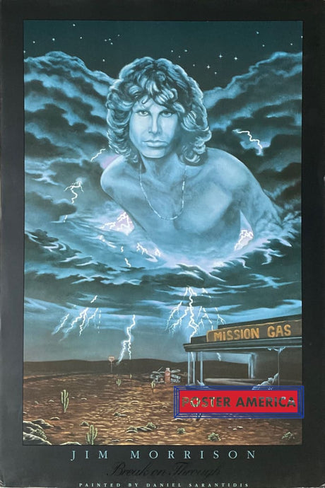 Jim Morrison Break On Through Painted By Daniel Sarantidis 24 X 36 Poster