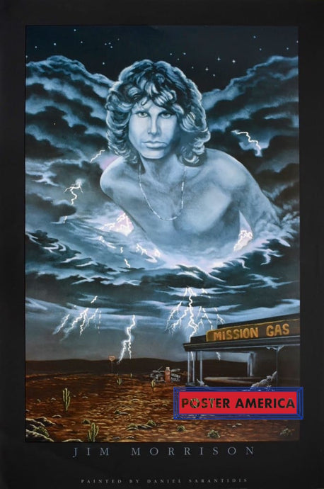 Jim Morrison Break On Through Painted By Daniel Sarantidis Poster 24 X 36 Vintage Poster