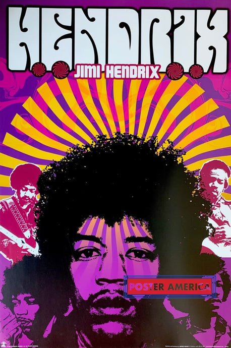 Jimi Hendrix Authentic 2007 Poster 24 X 36