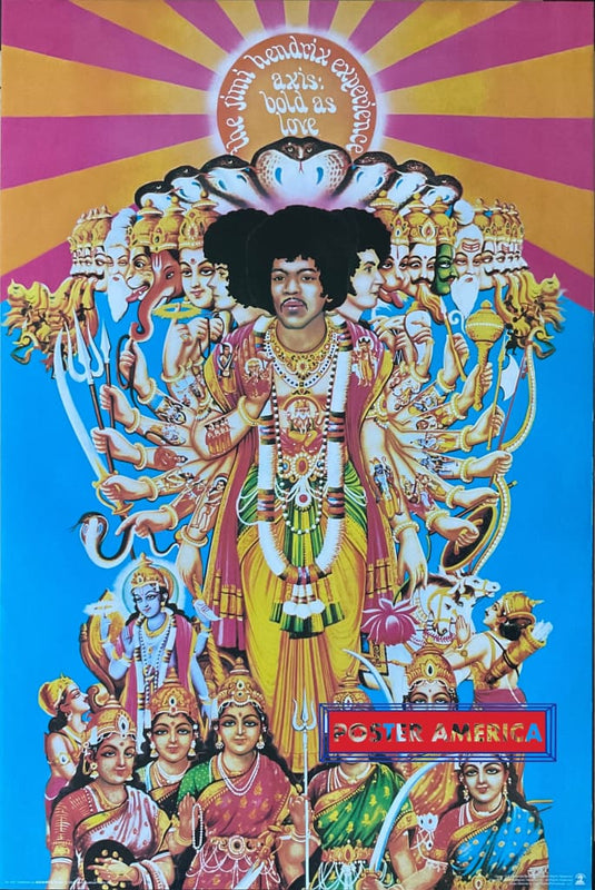 Jimi Hendrix Axis Bold Is Love Poster 24 X 36