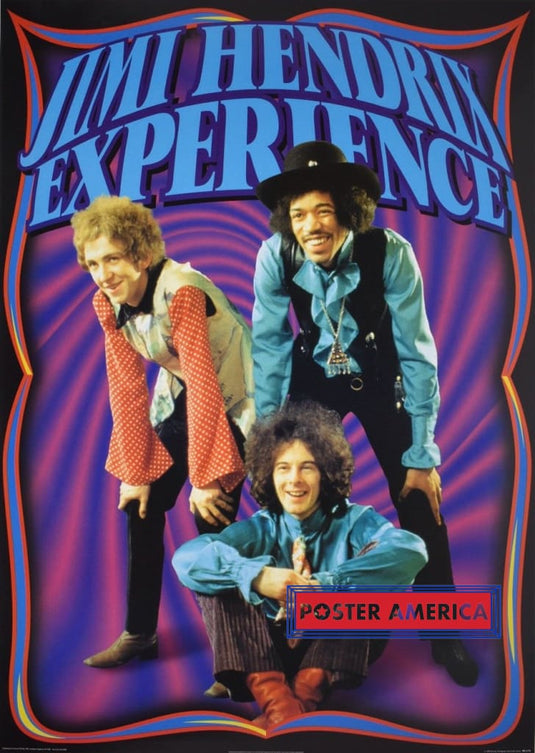Jimi Hendrix Experience Vintage Out Of Print Poster 24 X 34 Vintage Posters