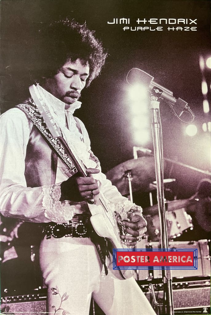 Load image into Gallery viewer, Jimi Hendrix Purple Haze Poster 24 X 36
