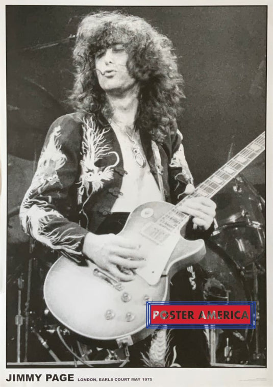 Jimmy Page London Earls Court Concert Poster 23.5 X 35