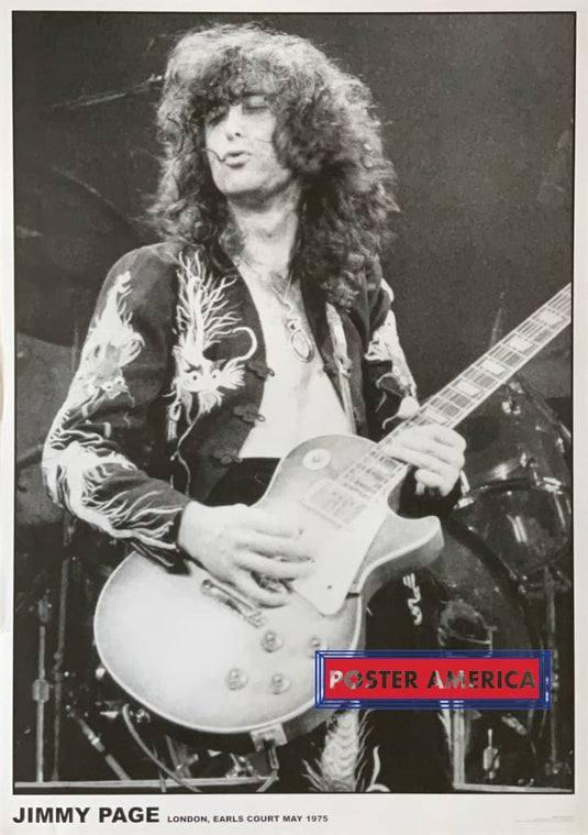 Jimmy Page London Earls Court Concert Poster 23.5 X 35