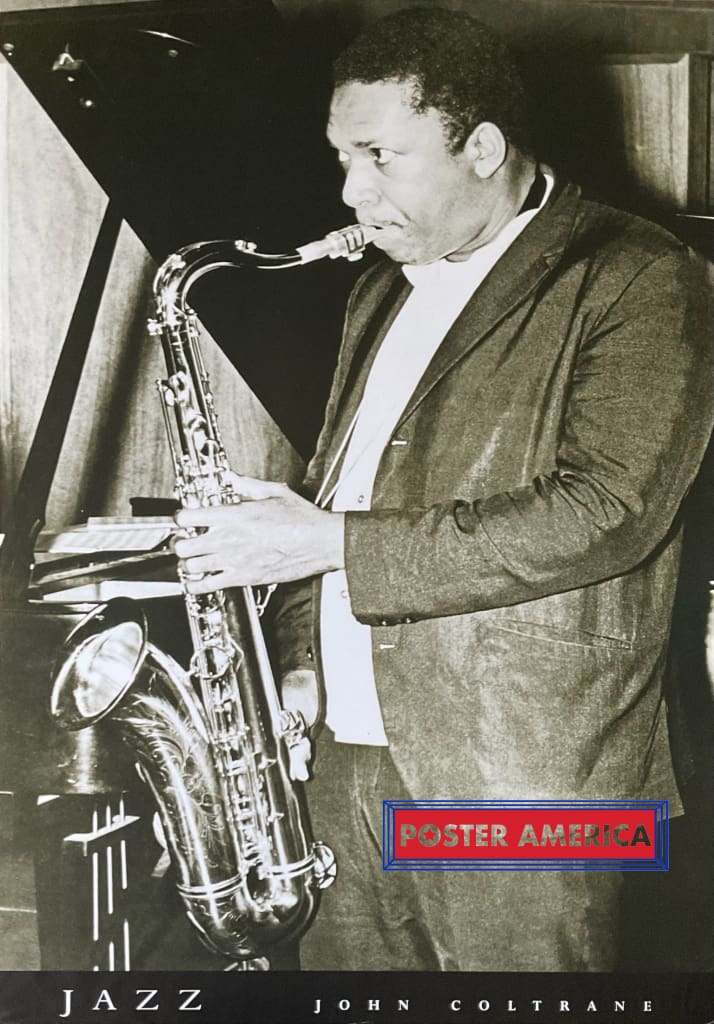 Load image into Gallery viewer, John Coltrane Jazz Playing Sax 1996 Uk Import Poster 23.5 X 33.5 Vintage Poster
