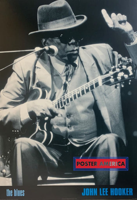 John Lee Hooker The Blues 1996 Vintage Jazz Poster 24 X 34 Vintage Poster