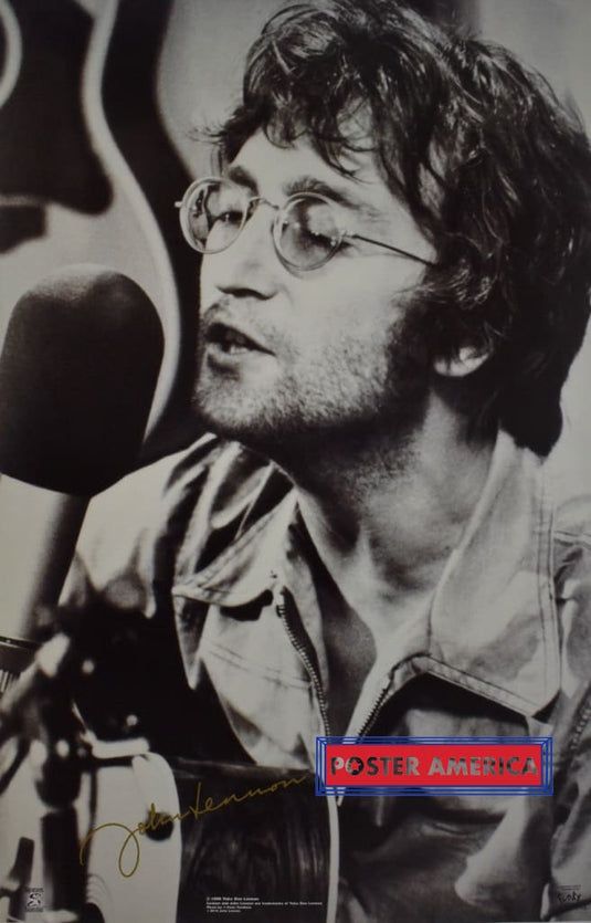 John Lennon Singing 1998 Vintage Poster 22 X 34.5 Vintage Poster