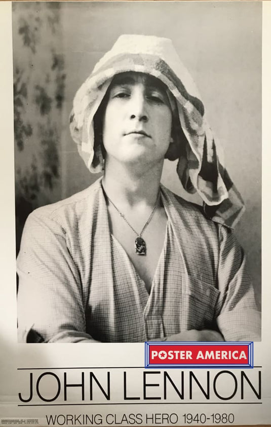 John Lennon Working Class Hero 1940-1980 Vintage Uk Import Poster 23.5 X 35