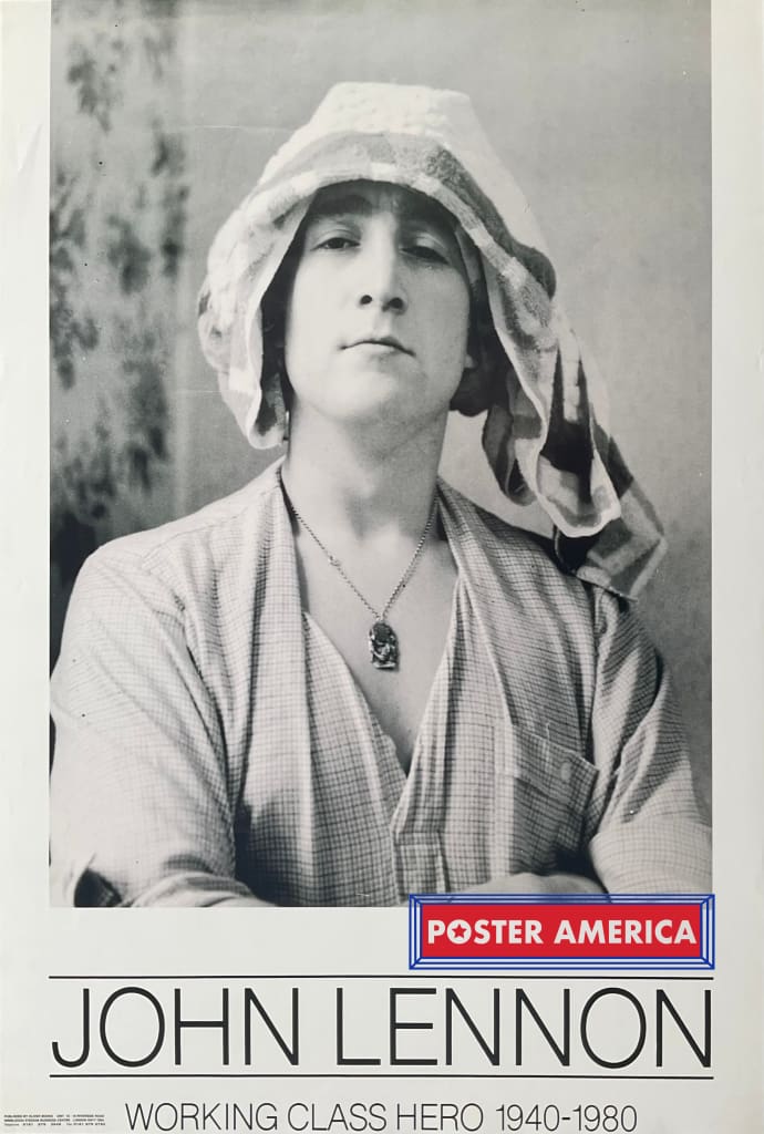 Load image into Gallery viewer, John Lennon Working Class Hero Vintage Uk Import Tribute Poster 23 X 35
