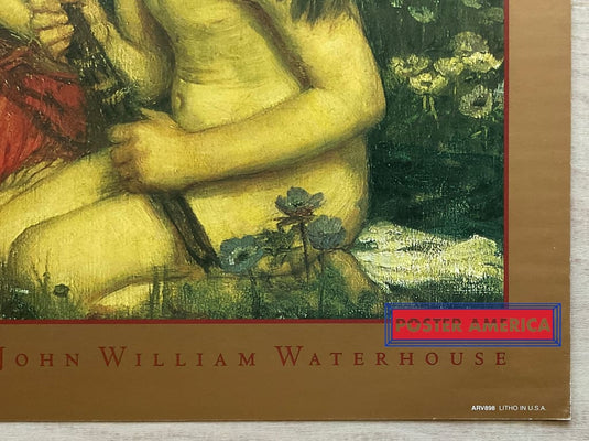 John William Waterhouse The Awakening Of Adonis Vintage Art Slim Print Poster 12 X 36