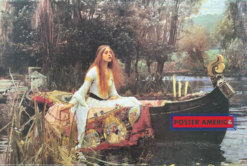 Load image into Gallery viewer, John William Waterhouse The Lady Of Shalott Vintage 1995 Swedish Import Art Poster 24 X 36
