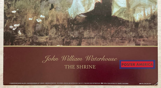 John William Waterhouse The Shrine Vintage Art Slim Print 12 X 36