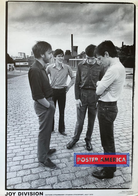 Joy Division Outside Strawberry Studios In 1979 Vintage 23.5 X 33 Poster