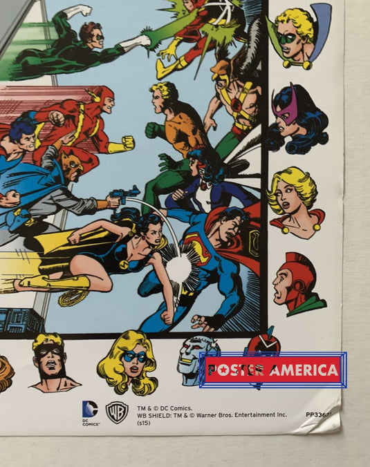 Justice League Comic Book Collage 24 X 36 Poster