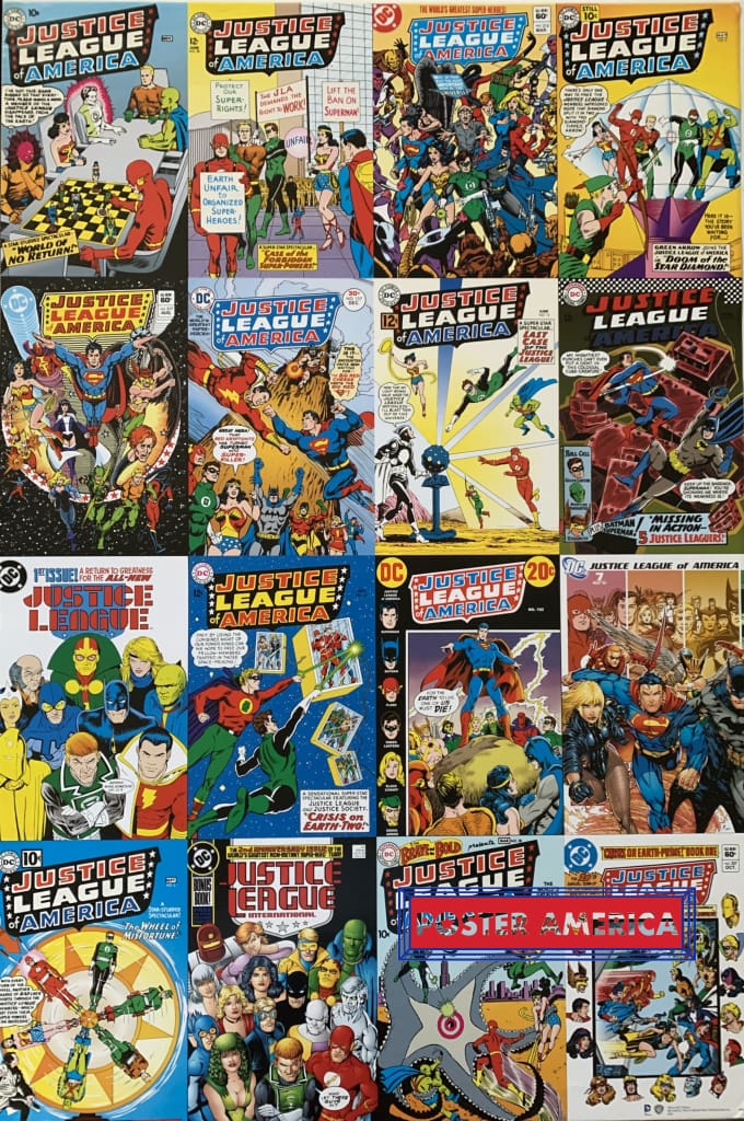 Load image into Gallery viewer, Justice League Comic Book Collage 24 X 36 Poster
