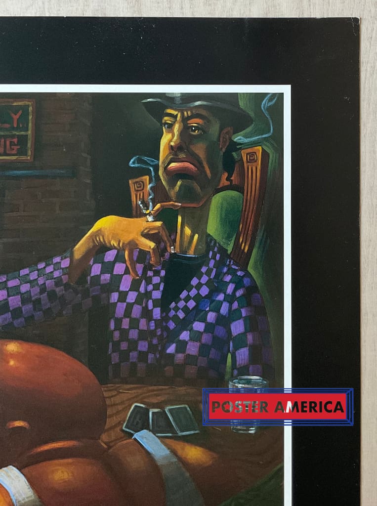 Load image into Gallery viewer, Justin Bua Four Of A Kind Beats Full House Vintage 1995 Art Print 24 X 32 Poster
