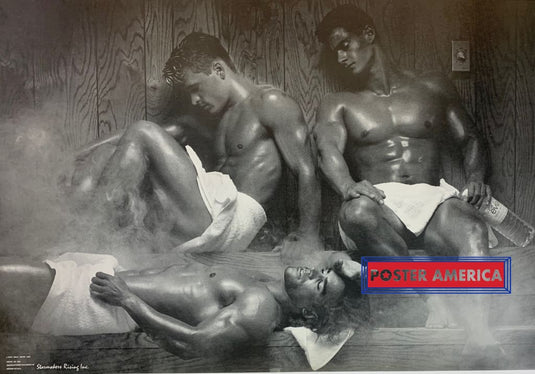 Kal Photography Male Modeling Sauna Rare 90S Poster 22 X 32 Vintage Poster
