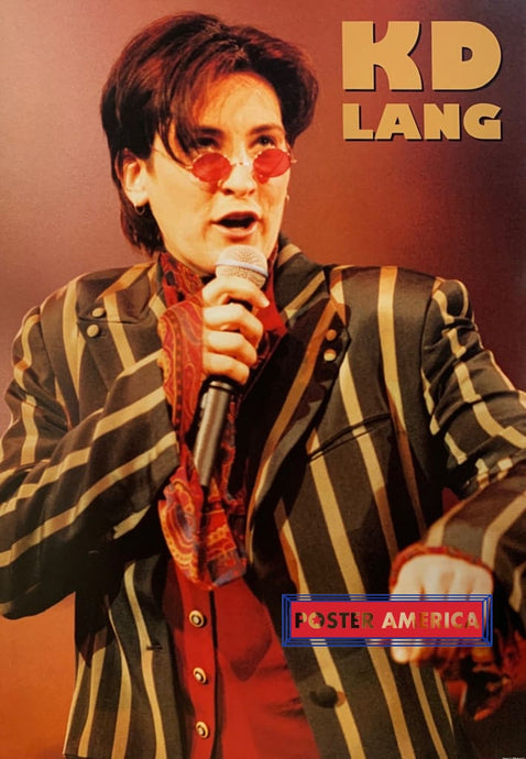 Kd Lang On Stage Rare 1996 Vintage Poster 24 X 34 Vintage Poster