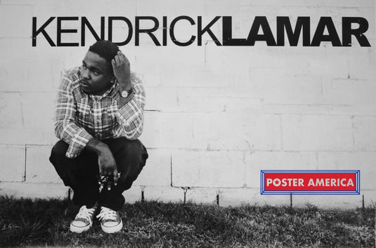 Kendrick Lamar Black And White Brick Wall Poster 24 X 36