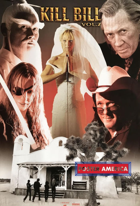 Kill Bill Volume 2 Full Cast Wedding Dress Poster 24 X 36