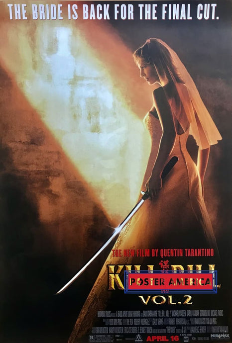 Kill Bill Volume 2 Quentin Tarantino Reproduction Teaser Movie Poster 24 X 34.5