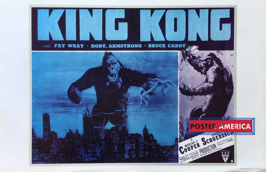 King Kong Vintage Reproduction Promotional Movie Poster 22 X 34