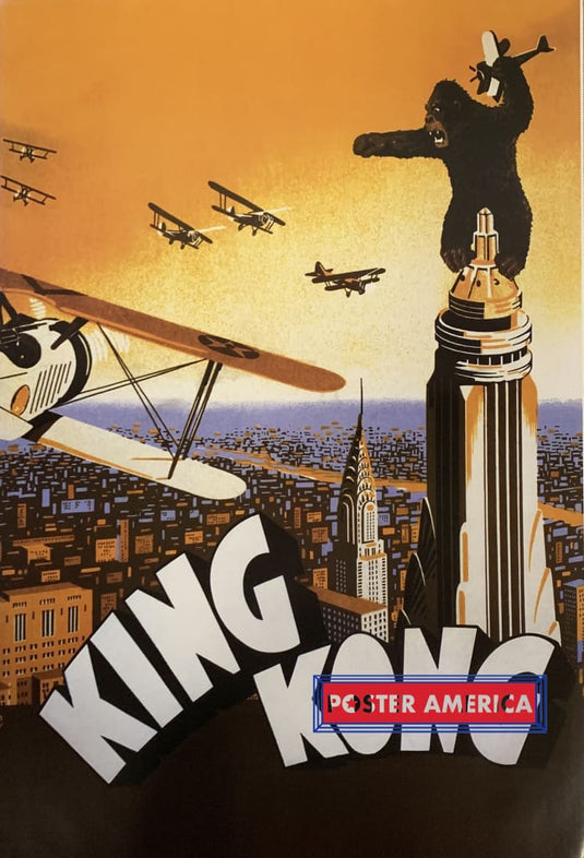 King Kong Vintage Style Poster 24 X 36