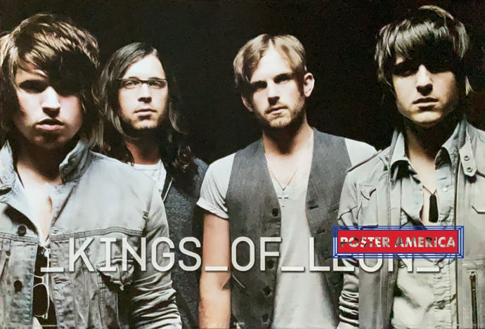 Kings Of Leon Group Shot Smoking Gun Tours 2009 Poster 24 X 35.5