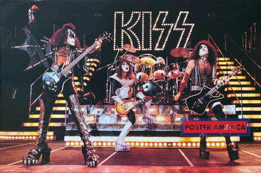Kiss Live on Stage Horizontal Band Shot Poster 24 x 36 Poster