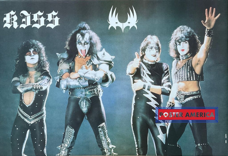 Load image into Gallery viewer, Kiss Rock Band Live On Stage With Logo Vintage Poster 23.5 X 34.5 Vintage Poster
