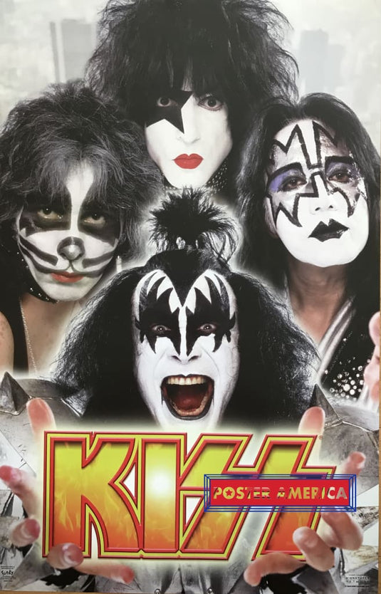 Kiss Vintage 2003 Band Photo Poster 22 X 34.5