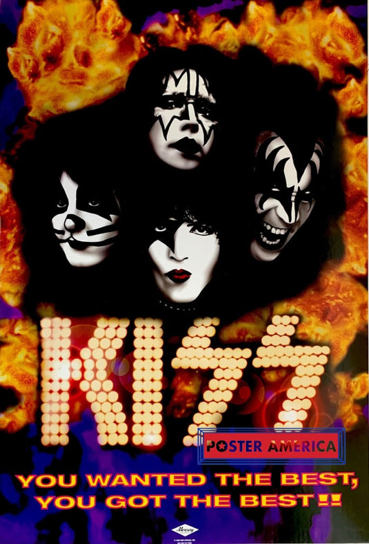 Kiss You Wanted The Best Got The Vintage 1996 Mercury Records Album Promo Poster 23.5 X 34.5 Vintage